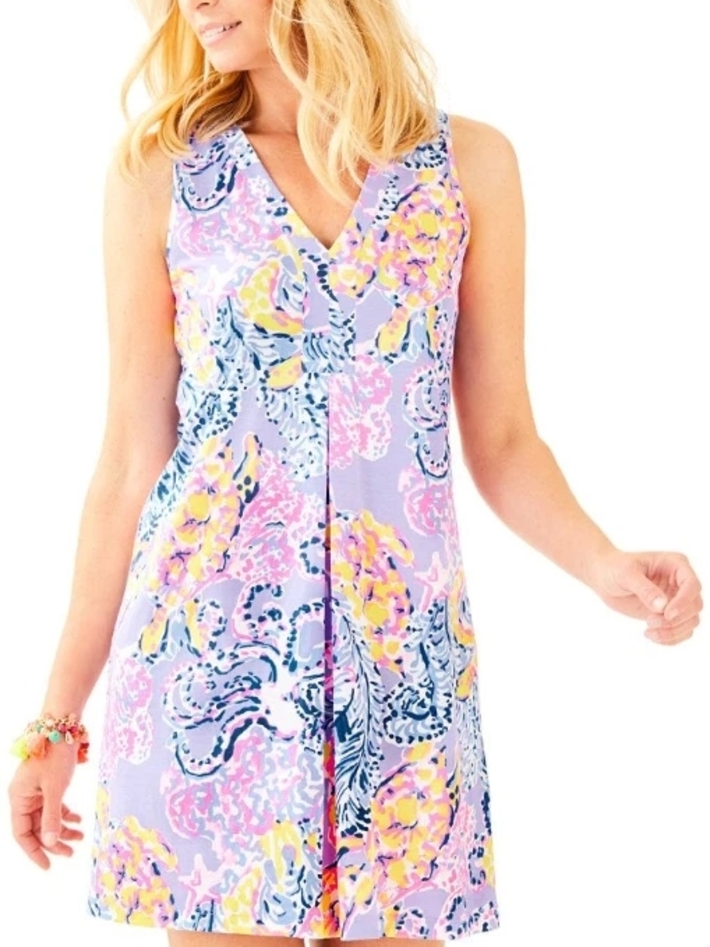 Lilly Pulitzer Amina Lilac Verbena So Snappy Mini Dress Size S